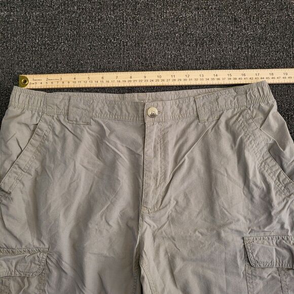 Columbia Men's Large Omni Wick Advanced Evaporation Hiking  Tan Cargo Shorts - Picture 10 of 13